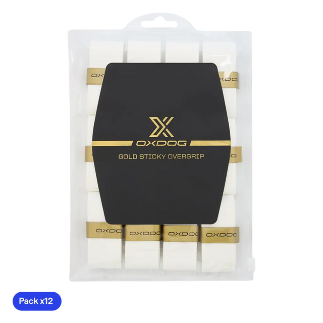Overgrips Oxdog Gold Sticky White (Pack x12)