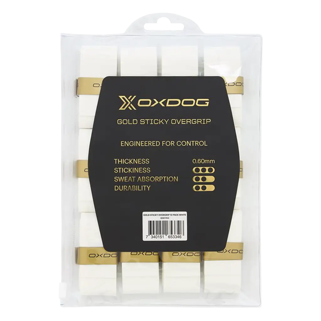 Overgrips Oxdog Gold Sticky Blanco (Pack x12)