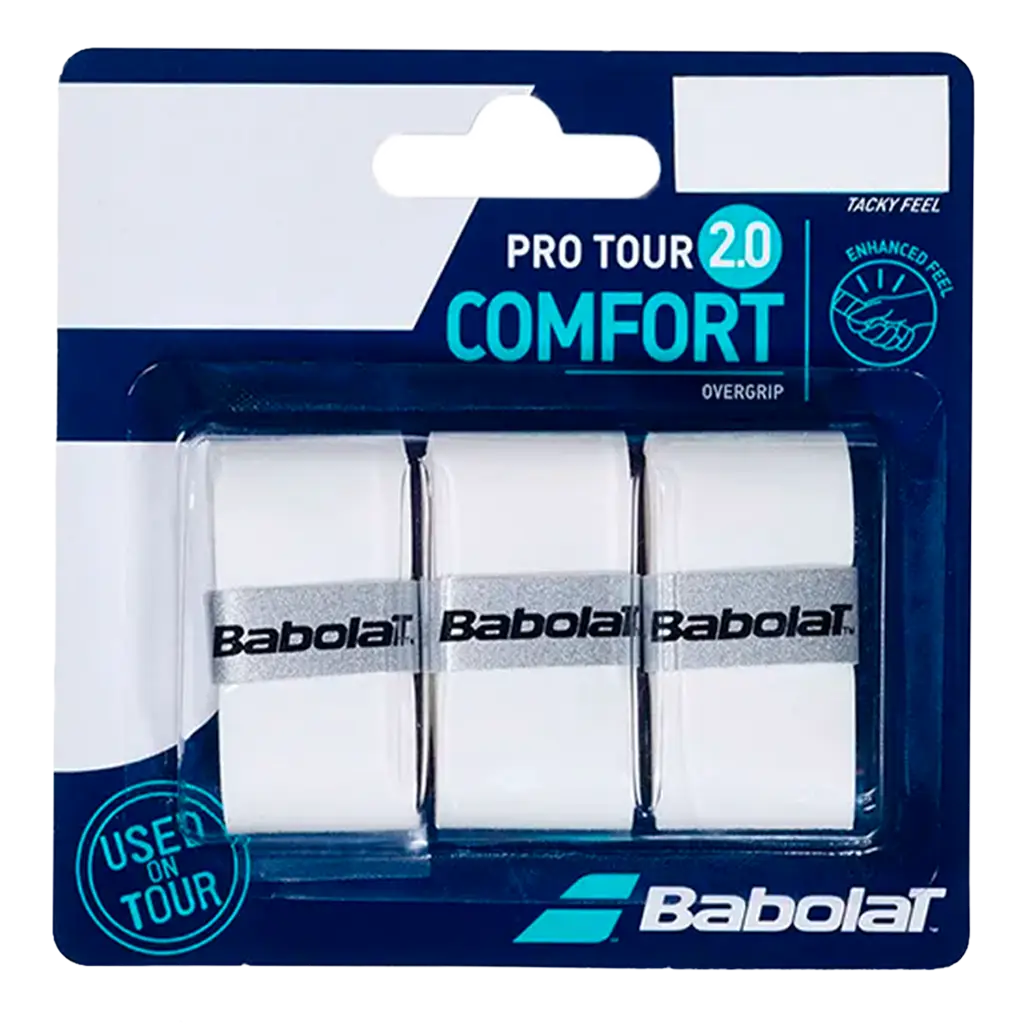 Overgrips Babolat Pro Tour 2.0 Blanco (Pack x3)