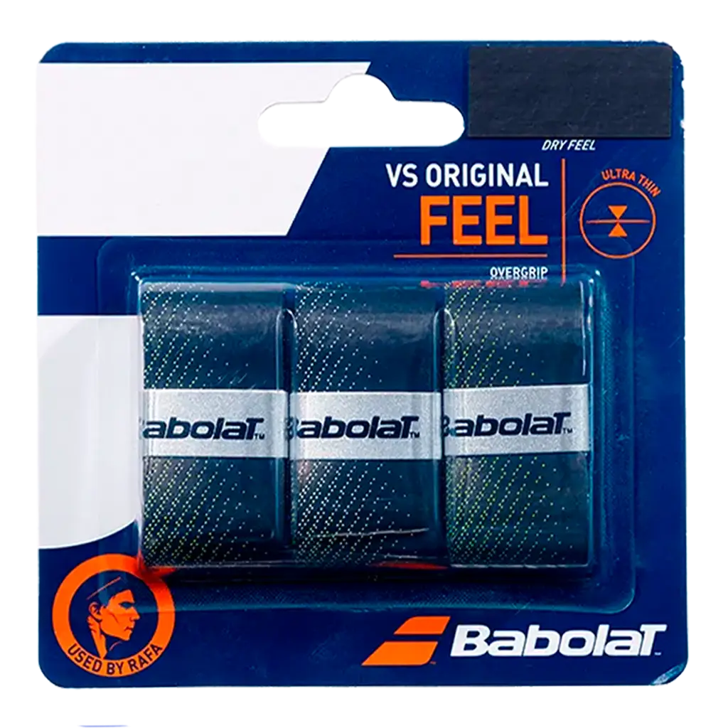 Overgrips Babolat VS Original Liso Negro/Amarillo (Pack x3)