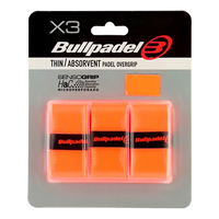 Overgrips Bullpadel GB1705 Thin/Absorbent Orange Fluor (Pack x3)