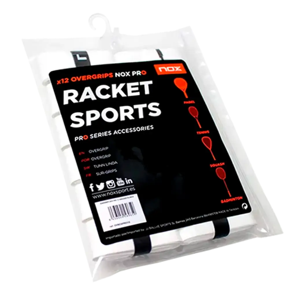 Overgrips Nox Pro Blanco (Pack x12)