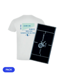 Pack Padel Team Gourmet: Camiseta Algodón Blanca + Toalla