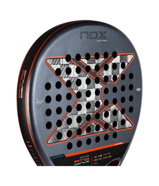 Pala de TEST NOX AT10 Genius 18K Alum 2025 Agustín Tapia