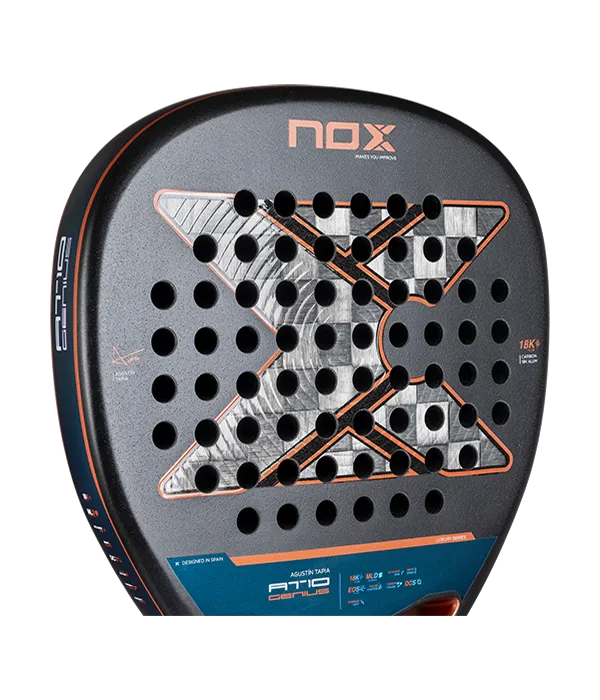 Pala NOX AT10 Genius Attack 18K 2025 Agustín Tapia