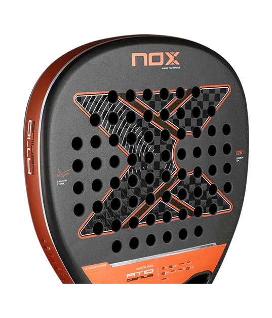 Pala de TEST NOX AT10 Attack 12K 2025 Agustín Tapia