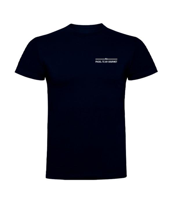 Padel Team Gourmet navy blue cotton t-shirt 2024