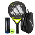 Pack Pala Adidas Granite 2.0 Pro Carbon + Paletero PadelPROShop + Pelotas PadelPROShop Fast