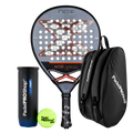 Pack Nox AT10 Genius 18K Alum 2025 Agustín Tapia + Paletero PadelPROShop Negro + Pelotas PadelPROShop Fast