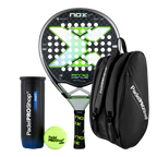 Nox Padel Schläger Set AT10 Genius 12K Limited Edition Agustín Tapia + Padel-Taschen PadelPROShop + PadelPROShop Padelbälle Fast