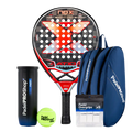 Pack Pala Nox AT10 Genius 18K Limited Edition Agustín Tapia (Exclusiva PadelPROShop) + Paletero PadelPROShop azul + Bote de Pelotas PadelPROShop Fast + Pack 3 Overgrips PadelPROShop