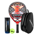 Nox Padel Schläger Set AT10 Genius 18K Limited Edition Agustín Tapia + Padel-Taschen PadelPROShop + PadelPROShop Padelbälle Fast