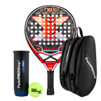 Nox Padel Schläger Set AT10 Genius 18K Limited Edition Agustín Tapia + Padel-Taschen PadelPROShop + PadelPROShop Padelbälle Fast
