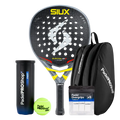 Pack Pala Siux Electra ST2 Flex 2026 (Exclusiva PadelPROShop) + Paletero PadelPROShop Negro + Bote de Pelotas PadelPROShop Fast + Pack 3 Overgrips PadelPROShop