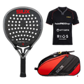 Pack Stupaczuk negro 2026: Pala Siux Electra Pro Rulo 2.0 + Camiseta Siux Electra X Stupa Negro + Paletero