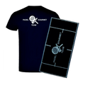 Pack Padel Team Gourmet: Camiseta Algodón Azul Marino + Toalla