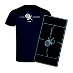 Pack Padel Team Gourmet: Camiseta Algodón Azul Marino + Toalla