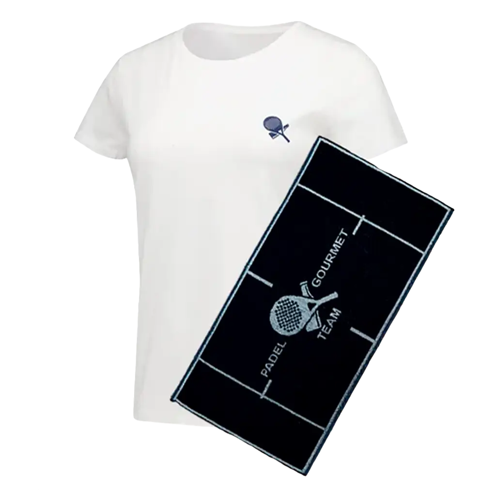 Pack Padel Team Gourmet: Camiseta Gourmet Mujer + Toalla