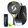 Pack Pala Siux Electra ST2 Flex 2026 (Exclusiva PadelPROShop) + Paletero PadelPROShop Negro + Bote de Pelotas PadelPROShop Fast + Pack 3 Overgrips PadelPROShop