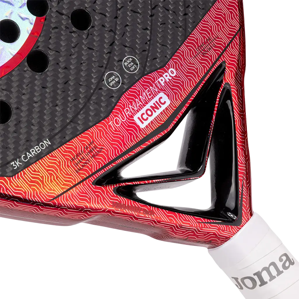 Raquete de Padel Joma Tournament Pro Icônico Black/Red 2026