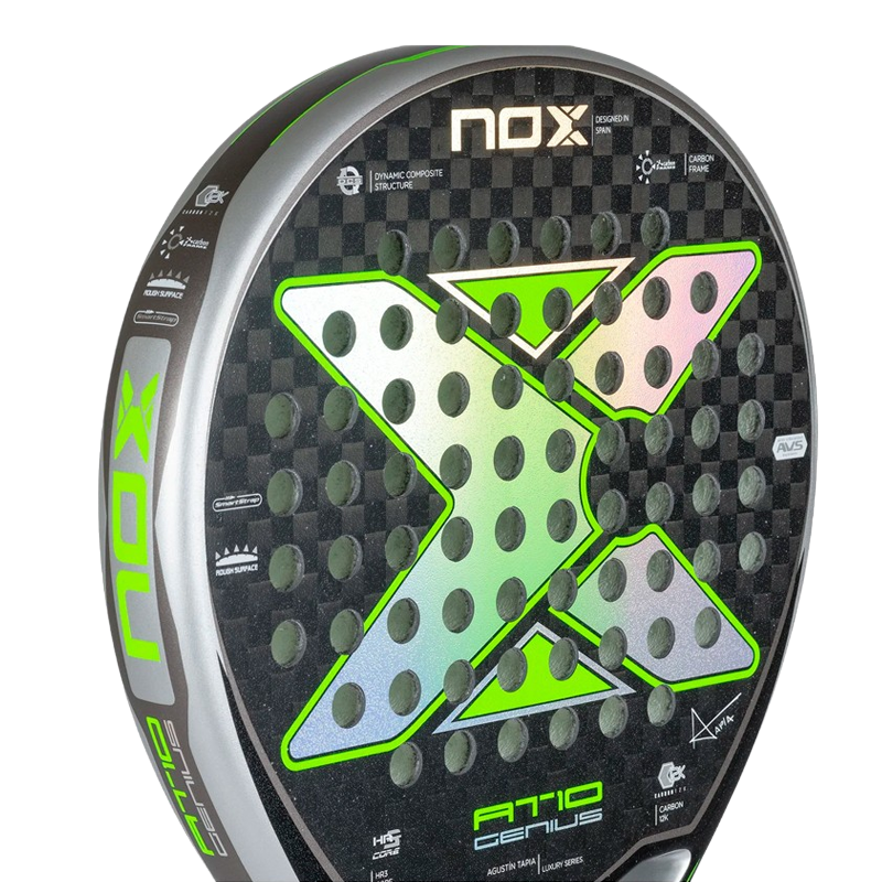 Nox Padel Schläger Set AT10 Genius 12K Limited Edition Agustín Tapia + Padel-Taschen PadelPROShop + PadelPROShop Padelbälle Fast (PadelPROShop Exklusiv)