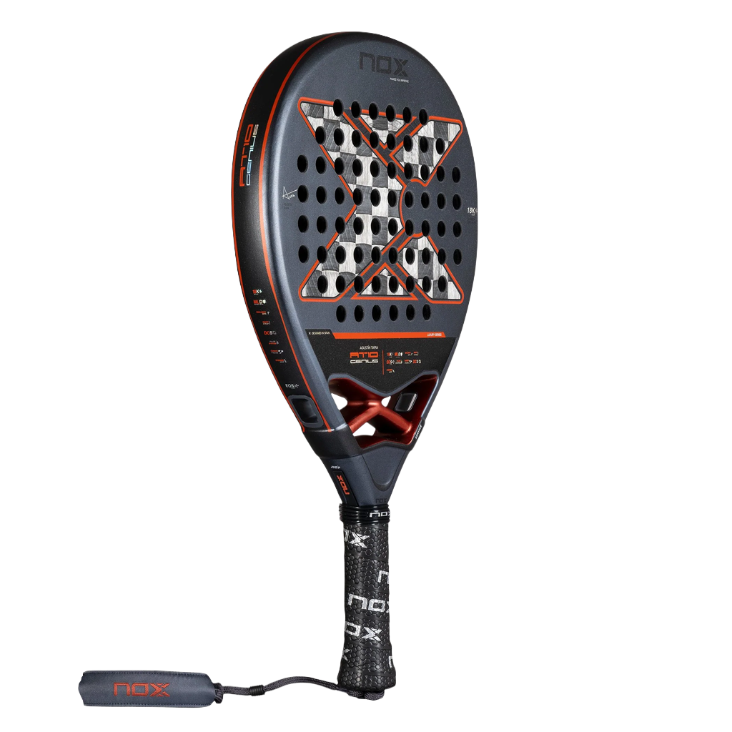 Pack Nox AT10 Genius 18K Alum 2025 Agustín Tapia + Paletero PadelPROShop Negro + Pelotas PadelPROShop Fast