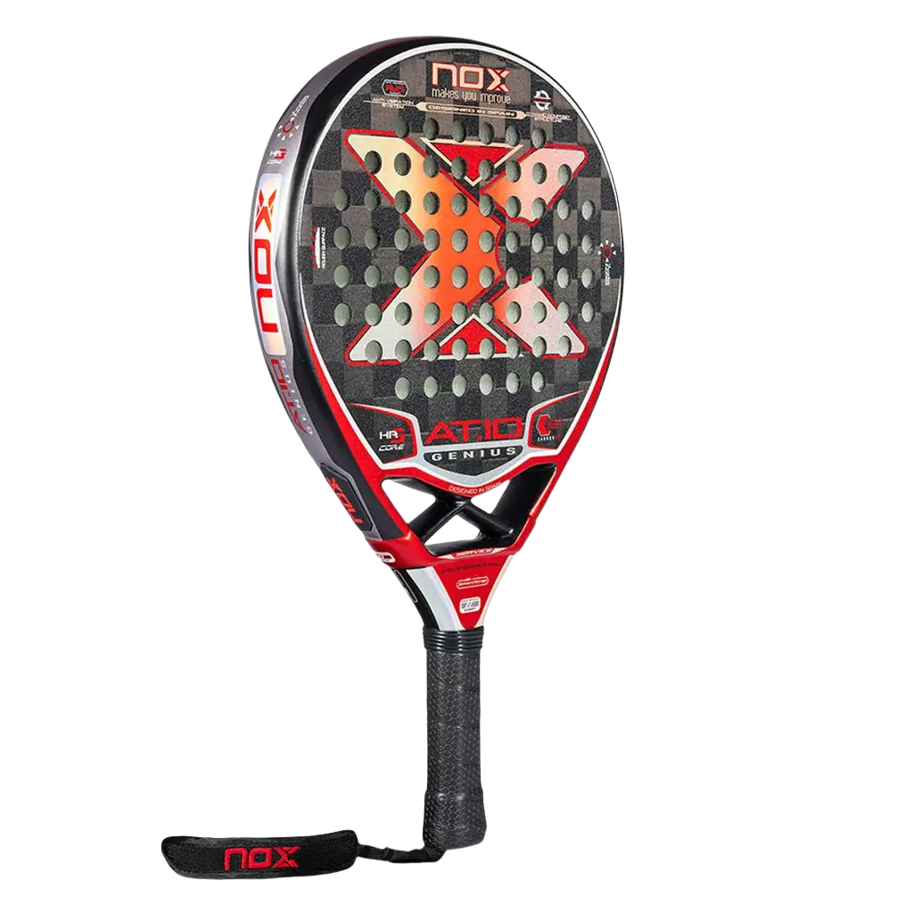 Pack Pala Nox AT10 Genius 18K Limited Edition Agustín Tapia (Exclusiva PadelPROShop) + Paletero PadelPROShop azul + Bote de Pelotas PadelPROShop Fast + Pack 3 Overgrips PadelPROShop