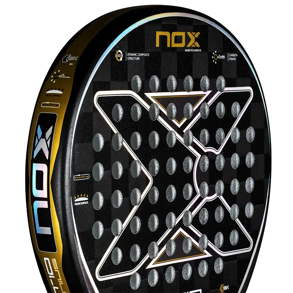 Raquette Nox AT10 Genius 18K Noir/Or (Exclusivité PadelPROShop)