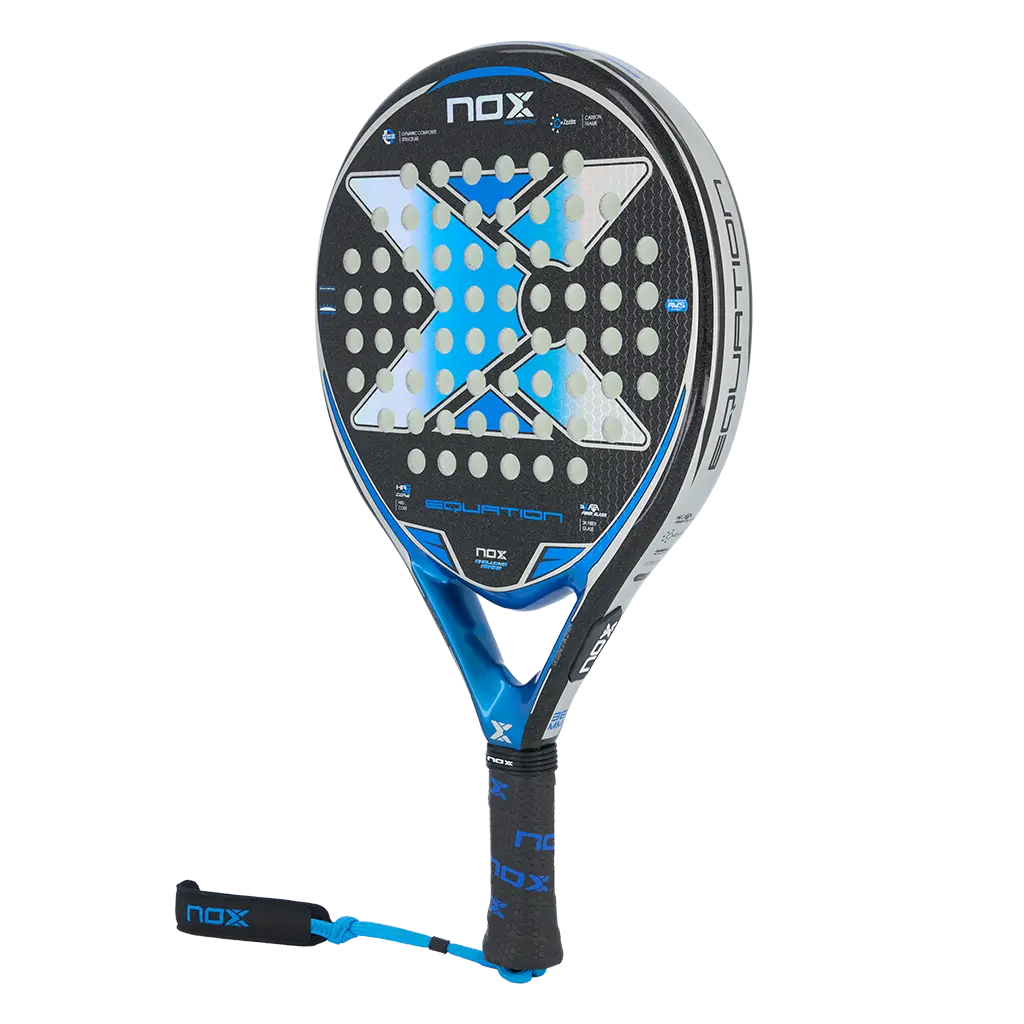Pack Pala Nox Equation Advanced Series (Exclusiva PadelPROShop) + Paletero PadelPROShop azul + Bote de Pelotas PadelPROShop Fast + Pack 3 Overgrips PadelPROShop