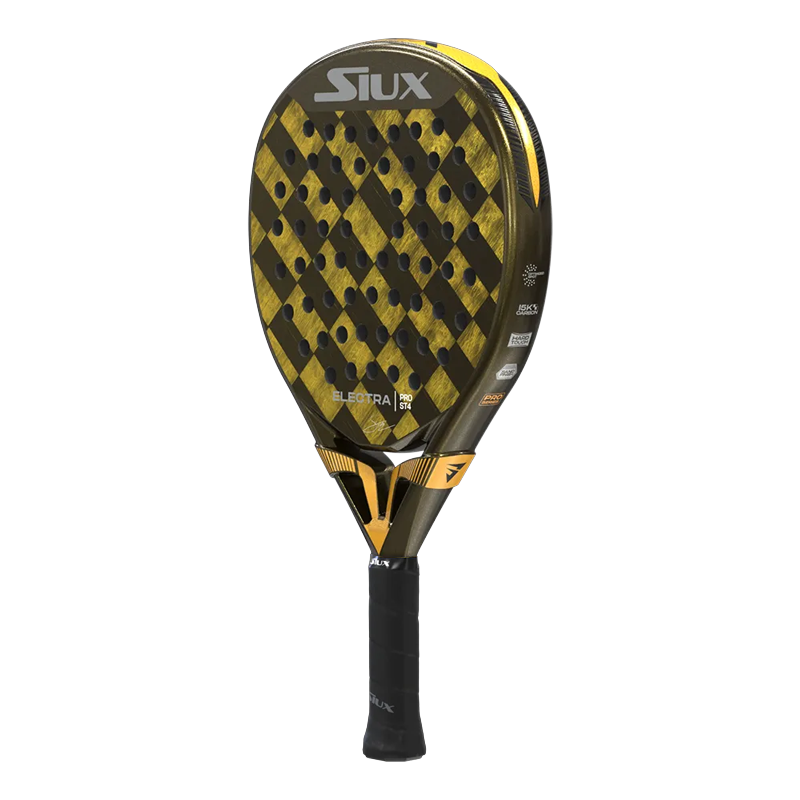 Packen Padelschläger Siux Electra Pro ST4 Franco Stupackzuk 2025 + Padel-Tasche PadelPROShop + Bälle Oxdog BOOST+