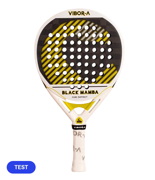 Vibor-A TEST Padel Racket Black Mamba evo Pro White 2026