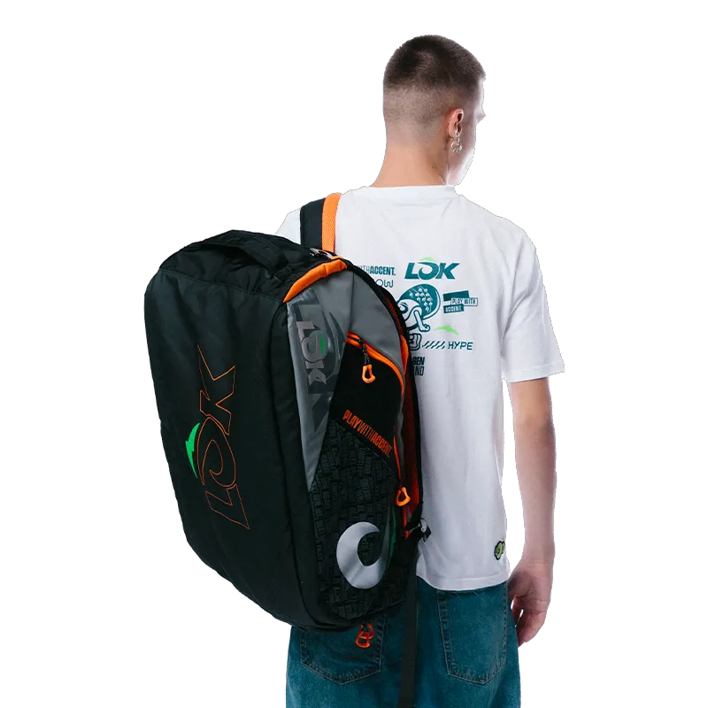 Bolsa padel Lok Maxx Gen 2 Black/Orange 2026