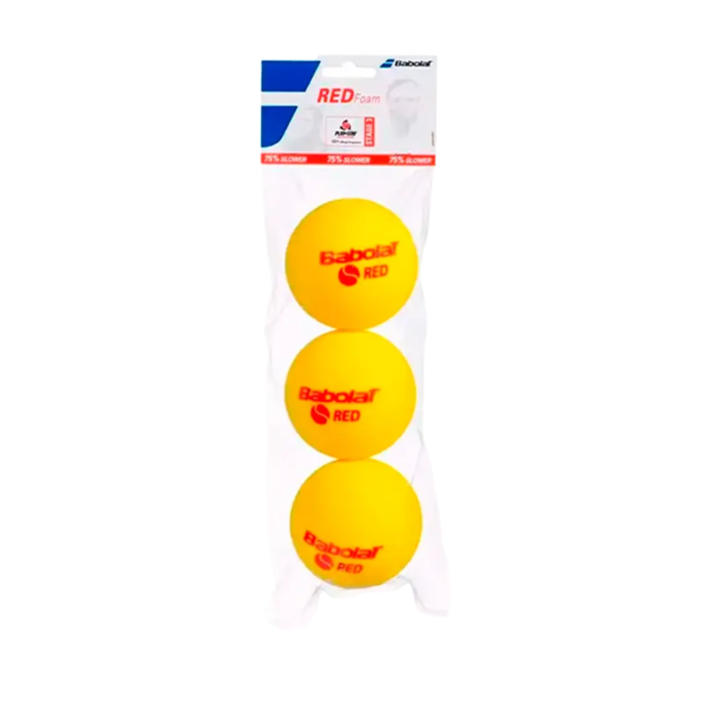 Pelota Babolat Soft Foam Red Tenis (Pack X3)