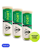 Dunlop Padel Balls Fort All Court (x4) (Pack x3)