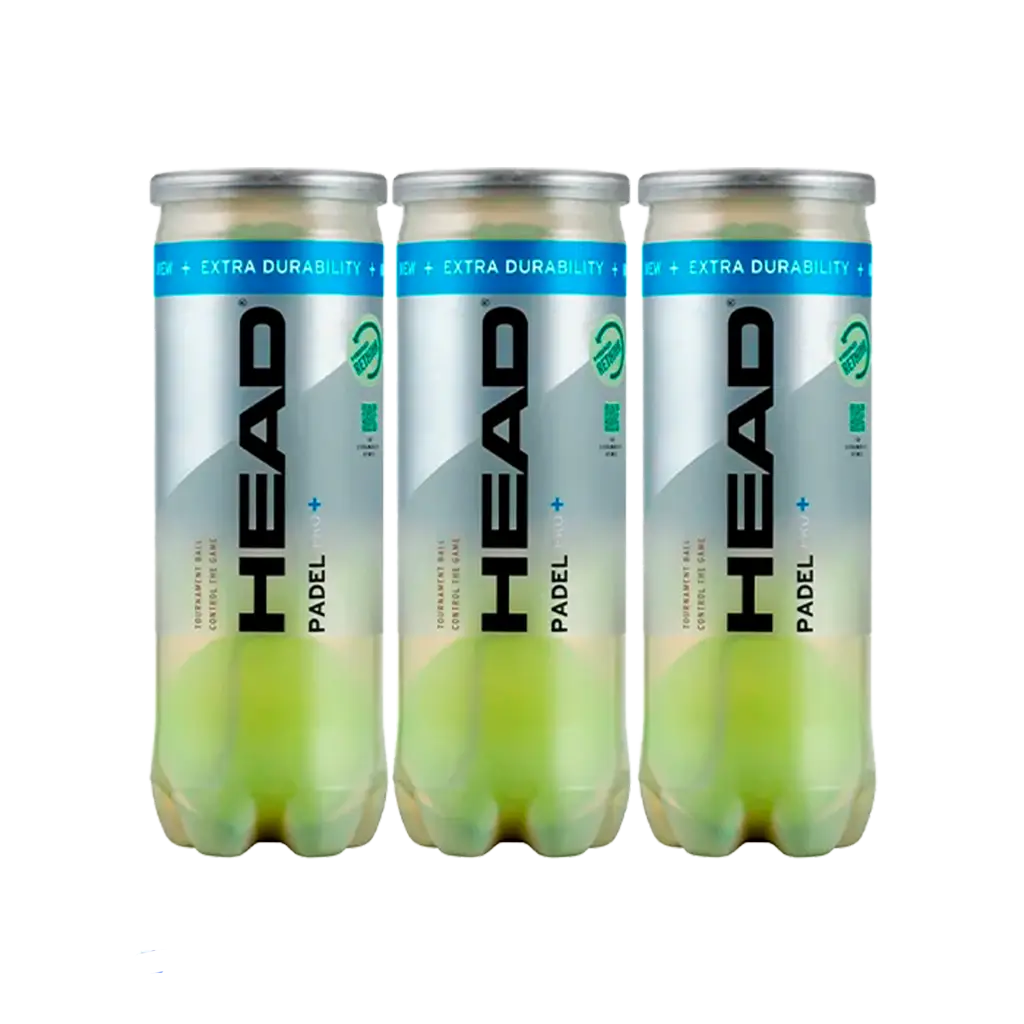 Pelotas Head Padel Pro+ (pack x3)