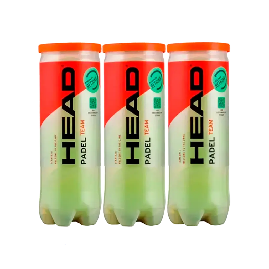 Pelotas Head Padel Team (Pack x3)