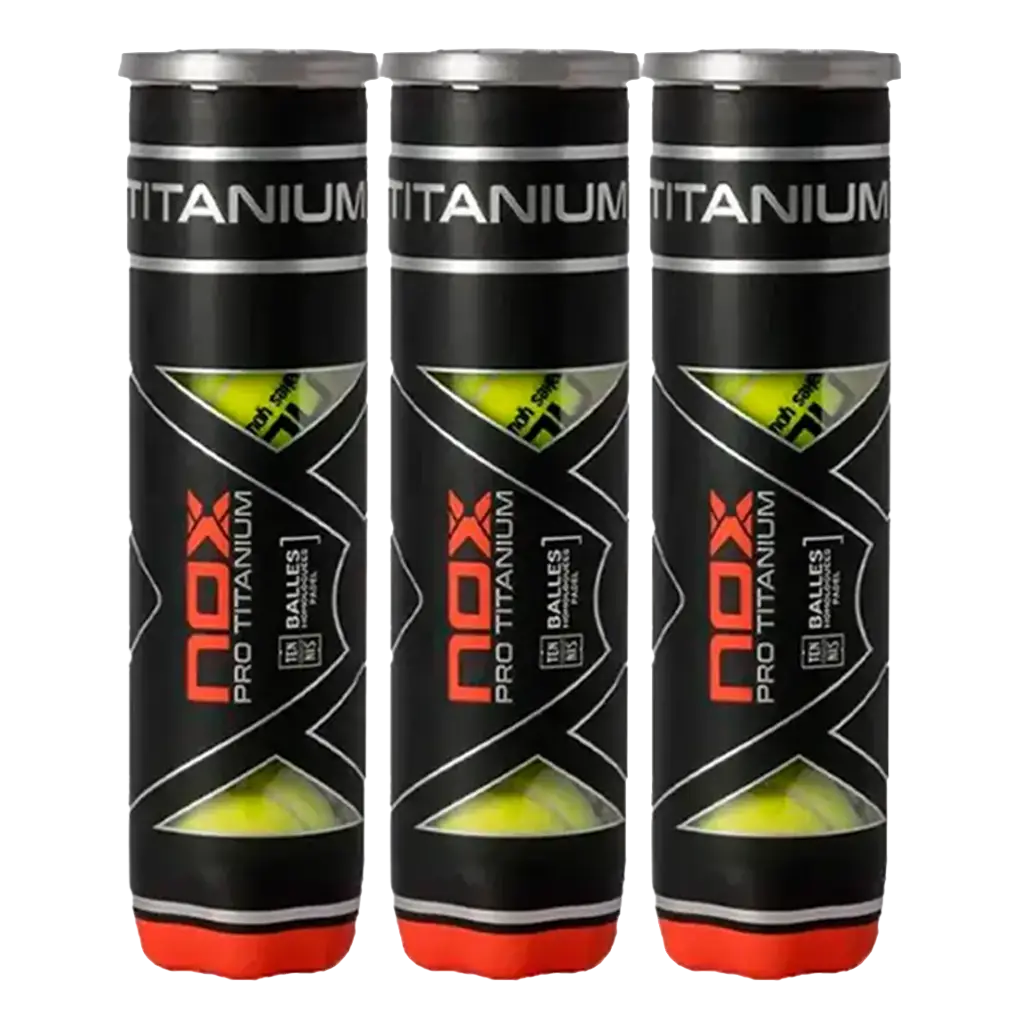 Pelotas Nox Pro Titanium (x4)(Pack x3)