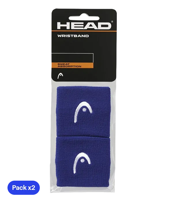 Bracelets courts Head Bleu (Pack x2)
