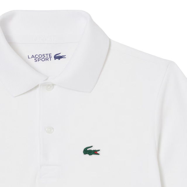 Polo Lacoste Ultra Dry Junior Blanco 2026