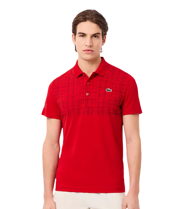 Polo Lacoste Tennis x Novak Djokovic Rojo 2025