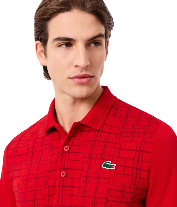 Polo Lacoste Tennis x Novak Djokovic Rojo 2025