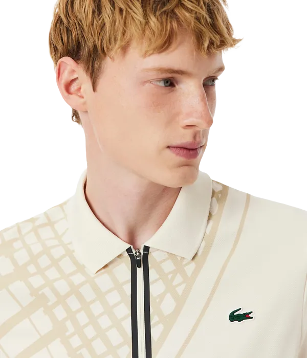Polo Lacoste Ultra Dry Blanco Roto 2025