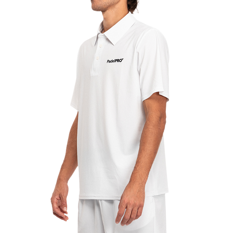 Polo Pro Elite PadelPRO Blanc