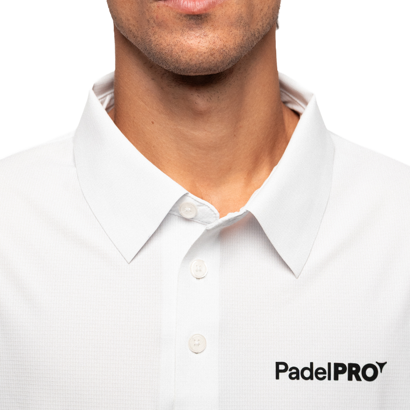 Polo Pro Elite PadelPRO Blanc