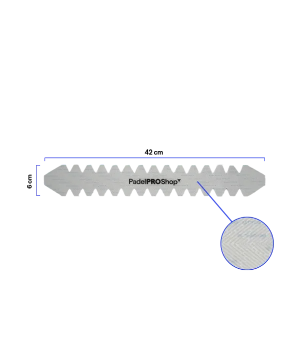 Protector PadelPROShop Dentado Logo Negro 2025