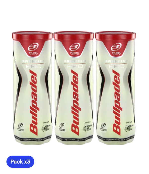 Pelotas Bullpadel Premium Pro (Pack x3)