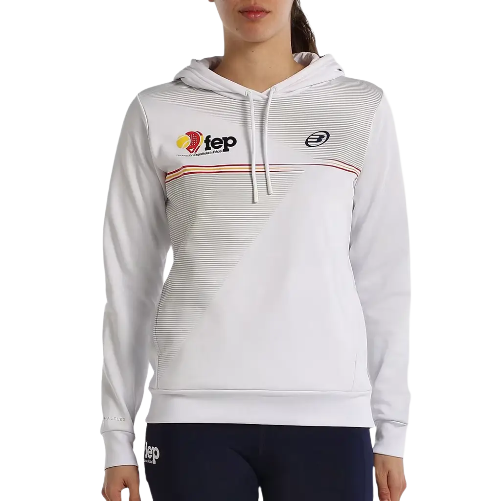 Sudadera Bullpadel Fuenla Blanco 2027 Federacion Española