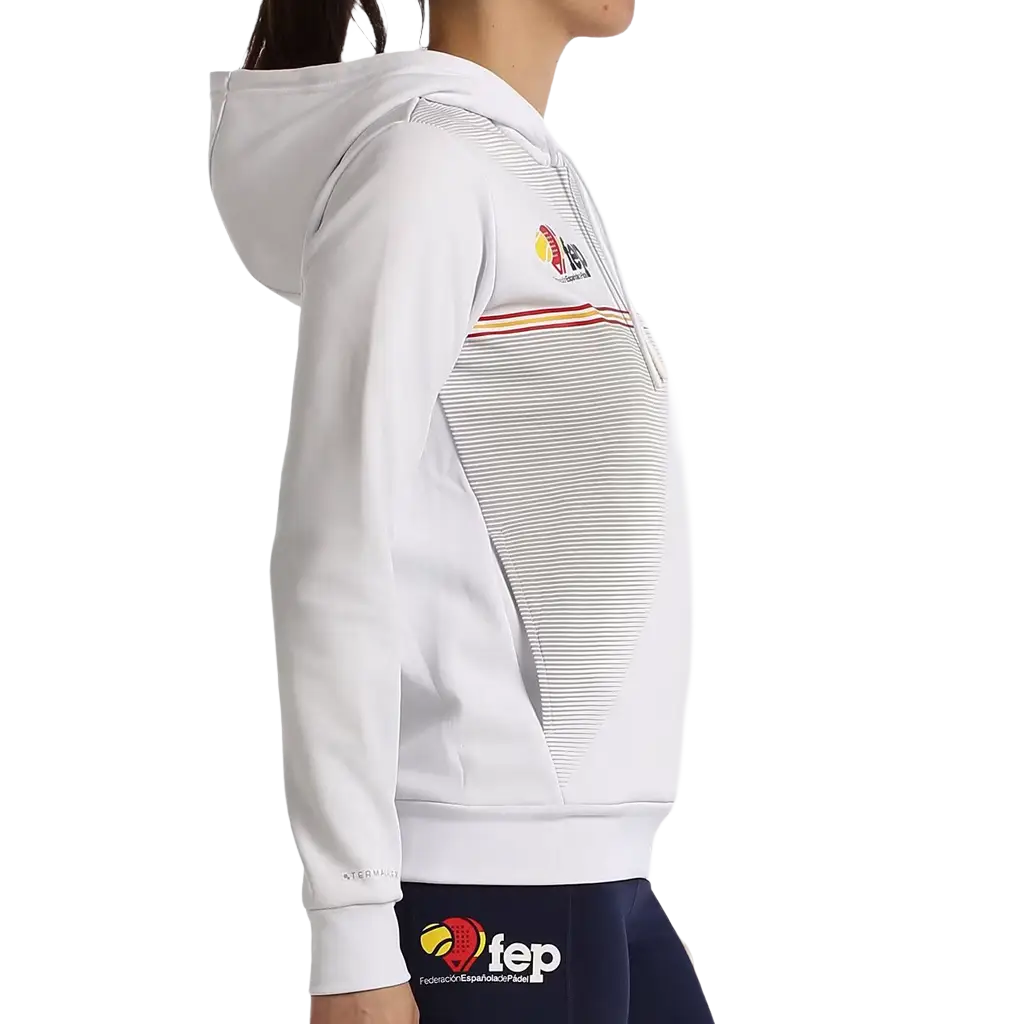 Sudadera Bullpadel Fuenla Blanco 2027 Federacion Española