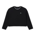 Felpa Lacoste Con Relieve Nero