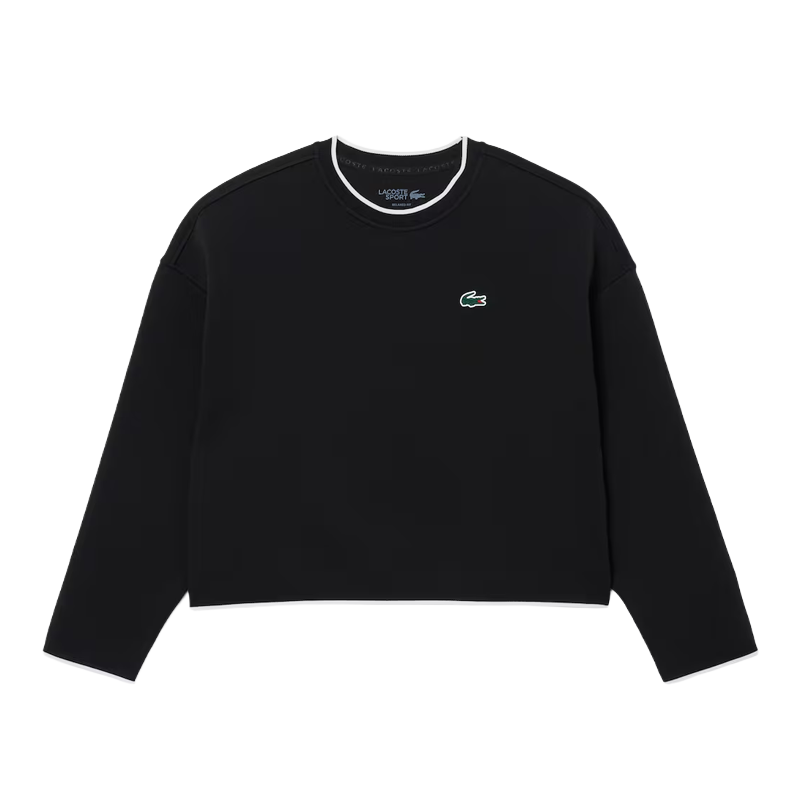 Sweat-shirt Lacoste Con Relieve Noir